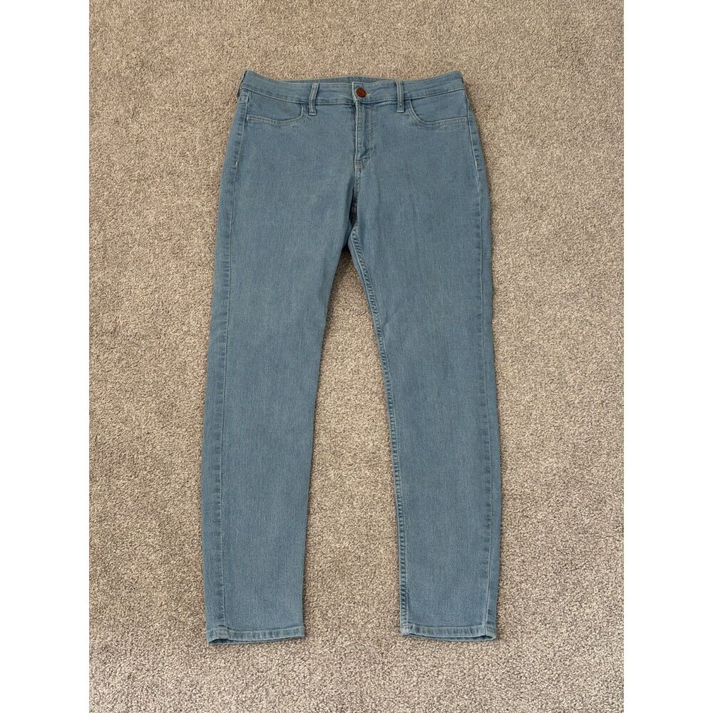 H&M &Denim Skinny Jeans Light Wash Blue Size 30 Ankle Length Regular Waist